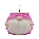 Adorable Pink Gnome Ceramic Candle, Holiday Home Decoration Scented with a Classic White Vanilla Fragrance Adorable Pink Gnome Ceramic Candle, Holiday Home Decoration Scented with a Classic White Vanilla Fragrance