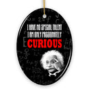 Albert Einstein Thought Provoking Quote Passionately Curious, Ceramic Ornament Gift and Decor Albert Einstein Thought Provoking Quote Passionately Curious, Ceramic Ornament Gift and Decor