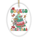 All Booked for Christmas Ornament, Playful Holiday Decor and Gift for Book Lovers All Booked for Christmas Ornament, Playful Holiday Decor and Gift for Book Lovers