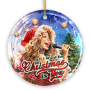 Artistic Classic Holiday Melody Ornament, All I Want for Christmas Is You, Celebrity Singer Gift Artistic Classic Holiday Melody Ornament, All I Want for Christmas Is You, Celebrity Singer Gift