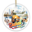Artistic Dubai Cultural Christmas Ornament, Keepsake Souvenir and Gift Artistic Dubai Cultural Christmas Ornament, Keepsake Souvenir and Gift