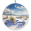 White Sands National Park Scenic Ceramic Ornament, New Mexico Souvenir Christmas Decoration White Sands National Park Scenic Ceramic Ornament, New Mexico Souvenir Christmas Decoration