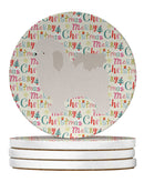 Bolognese Merry Christmas Large Sandstone Coasters Pack of 4 Bolognese Merry Christmas Large Sandstone Coasters Pack of 4