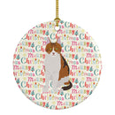 Aegean Cat Christmas Ceramic Ornament Aegean Cat Christmas Ceramic Ornament