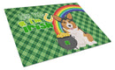 Sable Pembroke Corgi St. Patrick's Day Glass Cutting Boards β Durable, Decorative Kitchen Art Large Sable Pembroke Corgi St. Patrick's Day Glass Cutting Boards β Durable, Decorative Kitchen Art Large