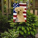 White Boxer American Flag Garden Flag White Boxer American Flag Garden Flag