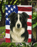 Border Collie American Flag Garden Flag Border Collie American Flag Garden Flag