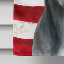 Blue Whippet American Flag House Flag Blue Whippet American Flag House Flag