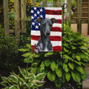 Blue Whippet American Flag Garden Flag Blue Whippet American Flag Garden Flag