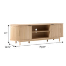 Chloe Modern Reeded TV Stand Chloe Modern Reeded TV Stand
