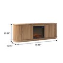Chloe Modern Scandinavian Reeded Fireplace TV Stand in 2 Sizes Chloe Modern Scandinavian Reeded Fireplace TV Stand in 2 Sizes