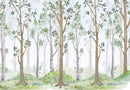 Birch Forest Watercolor Wallpaper Birch Forest Watercolor Wallpaper