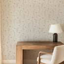 Green and Pink Floral Removable Wallpaper Green and Pink Floral Removable Wallpaper