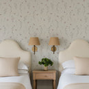 Green and Pink Floral Removable Wallpaper Green and Pink Floral Removable Wallpaper