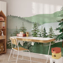 Mountain Wallpaper Watercolor Forest Mural Mountain Wallpaper Watercolor Forest Mural