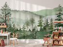Mountain Wallpaper Watercolor Forest Mural Mountain Wallpaper Watercolor Forest Mural
