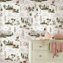 Forest Deer Wallpaper Mural Forest Deer Wallpaper Mural