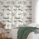 Forest Deer Wallpaper Mural Forest Deer Wallpaper Mural