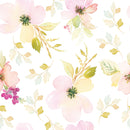 Watercolor Gentle Pink Flowers Pattern Large Scale Wallpaper Watercolor Gentle Pink Flowers Pattern Large Scale Wallpaper