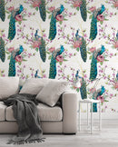 Graceful Peacock Pattern Wallpaper Peel and Stick Graceful Peacock Pattern Wallpaper Peel and Stick