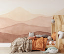 Serene Mountain Landscape Watercolor Wallpaper Mural Serene Mountain Landscape Watercolor Wallpaper Mural