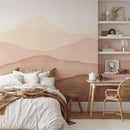 Serene Mountain Landscape Watercolor Wallpaper Mural Serene Mountain Landscape Watercolor Wallpaper Mural