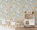 Animal Adventure Nursery Wallpaper - Featuring Rabbits, Giraffes, Elephants & More Animal Adventure Nursery Wallpaper - Featuring Rabbits, Giraffes, Elephants & More