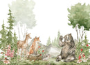 Baby Deer Woodland Nursery Wallpaper Baby Deer Woodland Nursery Wallpaper