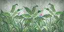 Tropical Paradise Jungle Wallpaper Mural with Parrots Tropical Paradise Jungle Wallpaper Mural with Parrots