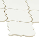 MSI Whisper White Arabesque Polished Ceramic Mosaic Wall Tile 10.83"x15.5" MSI Whisper White Arabesque Polished Ceramic Mosaic Wall Tile 10.83"x15.5"
