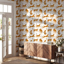 White Cheetah Animal Print Wallpaper - Peel and Stick Wallpaper White Cheetah Animal Print Wallpaper - Peel and Stick Wallpaper