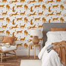 White Cheetah Animal Print Wallpaper - Peel and Stick Wallpaper White Cheetah Animal Print Wallpaper - Peel and Stick Wallpaper
