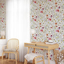 Colorful Wildflowers Peel and Stick Wallpaper Colorful Wildflowers Peel and Stick Wallpaper