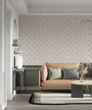 Modern Botanical Wallpaper Peel and Stick - Thin Line Wildflowers Modern Botanical Wallpaper Peel and Stick - Thin Line Wildflowers