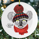 Winter Koala Christmas Ornament Winter Koala Christmas Ornament