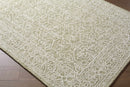 Yadid Green Wool Area Rug Yadid Green Wool Area Rug