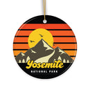 Yosemite National Park Retro Style Ornament, California USA  Tourist Attraction and Gift Yosemite National Park Retro Style Ornament, California USA  Tourist Attraction and Gift