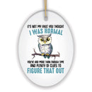 You Thought I was Normal Quirky Owl Ornament, Cute and Funny Christmas Gift You Thought I was Normal Quirky Owl Ornament, Cute and Funny Christmas Gift
