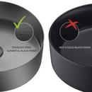 Zeek 14” Gunmetal Black Round Vessel Bathroom Sink Stainless Steel PVD Nano Tech Coating ZN-B144 Zeek 14” Gunmetal Black Round Vessel Bathroom Sink Stainless Steel PVD Nano Tech Coating ZN-B144