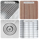 Zeek 17 x 19 Inch Undermount / Drop-In Workstation Sink for Small Kitchen or Wet Bar 16G Stainless Steel ZH-LD17 Zeek 17 x 19 Inch Undermount / Drop-In Workstation Sink for Small Kitchen or Wet Bar 16G Stainless Steel ZH-LD17