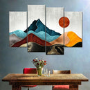 Sunset Over Mountains Wall Art Sunset Over Mountains Wall Art