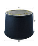 12"W x 8"H Hardback Shallow Drum Lamp Shade Textured Slate 12"W x 8"H Hardback Shallow Drum Lamp Shade Textured Slate