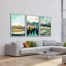 Abstract Sunsets Canvas Abstract Sunsets Canvas