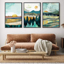 Abstract Sunsets Canvas Abstract Sunsets Canvas