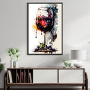 Abstract Wine Glass Canvas Abstract Wine Glass Canvas