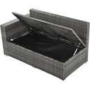 Walker Edison | Outdoor 6-Piece Wicker Storage Sofa Set Walker Edison | Outdoor 6-Piece Wicker Storage Sofa Set
