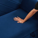 " Sleeper Sofa Bed w/USB Port, 3-in-1 adjustable sleeper with pull-out bed, 2 lumbar pillows and side pocket, soft velvet convertible sleeper sofa bed, suitable for living room bedroom " Sleeper Sofa Bed w/USB Port, 3-in-1 adjustable sleeper with pull-out bed, 2 lumbar pillows and side pocket, soft velvet convertible sleeper sofa bed, suitable for living room bedroom