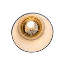 14"W Moderne Flush Mount Conversion Kit  White Fabric Drum Lampshade 14"W Moderne Flush Mount Conversion Kit  White Fabric Drum Lampshade