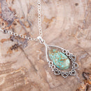 Lace Turquoise and Sterling Silver Necklace Lace Turquoise and Sterling Silver Necklace
