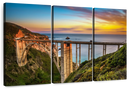 Bixby Creek Bridge At Sunset Wall Art Bixby Creek Bridge At Sunset Wall Art